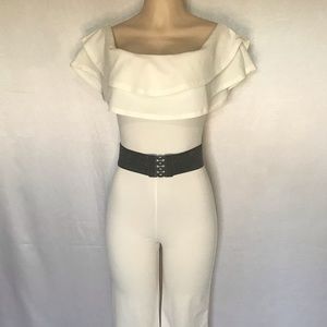 Off Shoulders white Jumpsuit